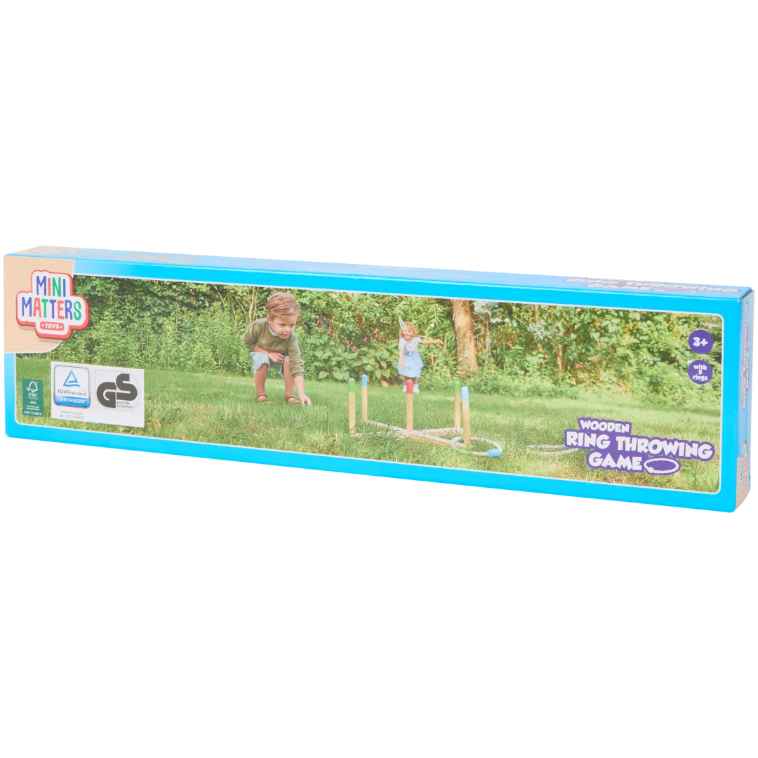 Jeu de lancer d'anneaux en bois