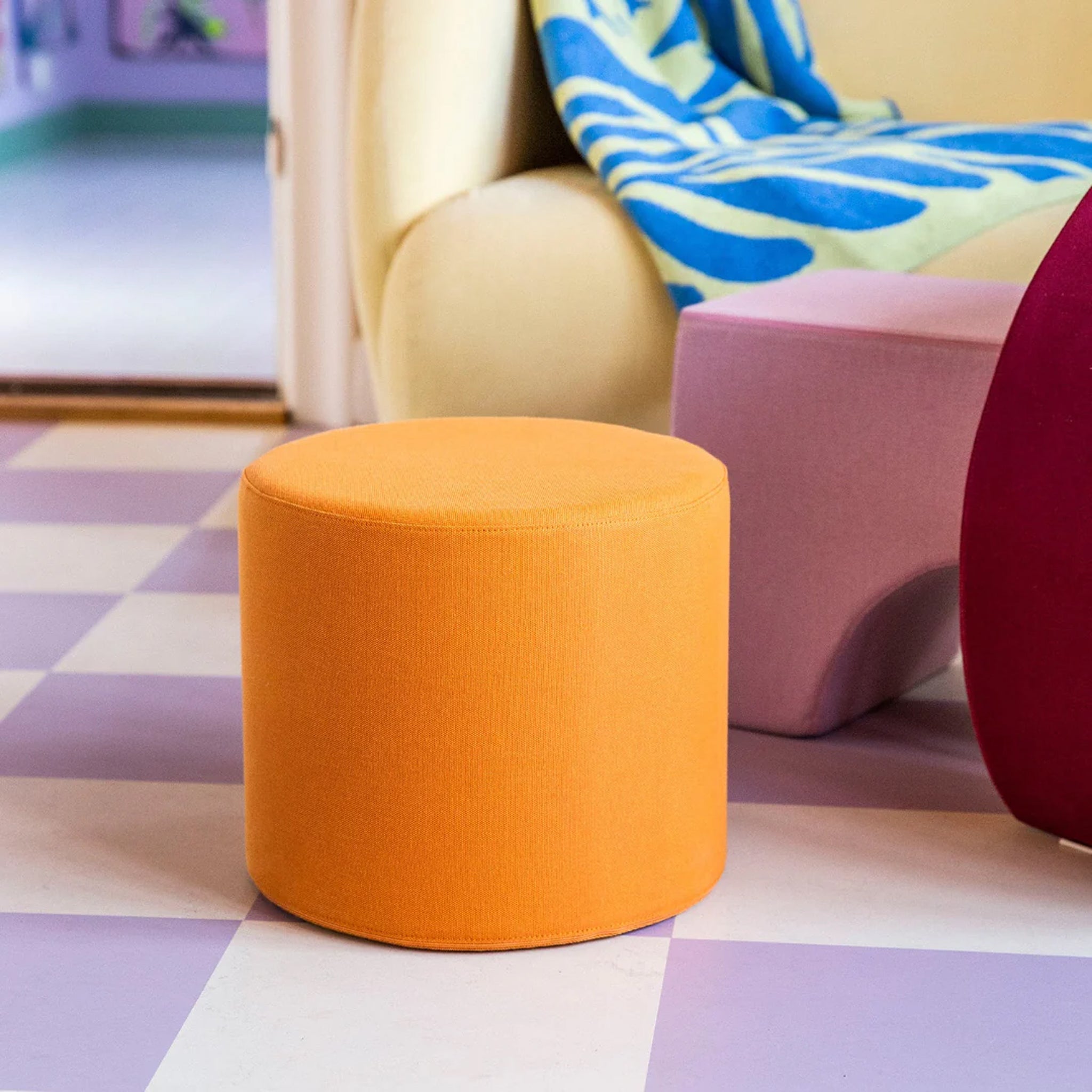 Softbaustein Pouf DEMMI Tangerine