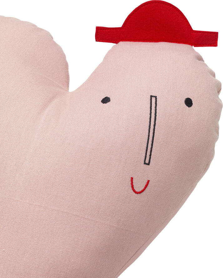 ferm LIVING Heart Cushion - Dusty Rose Dark rose