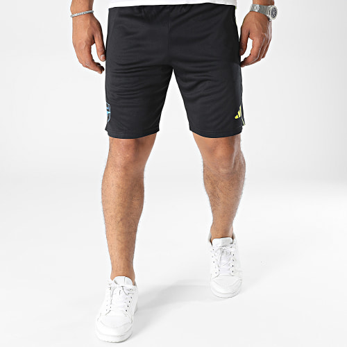 Short Jogging A Bandes Arsenal HZ2179 Noir