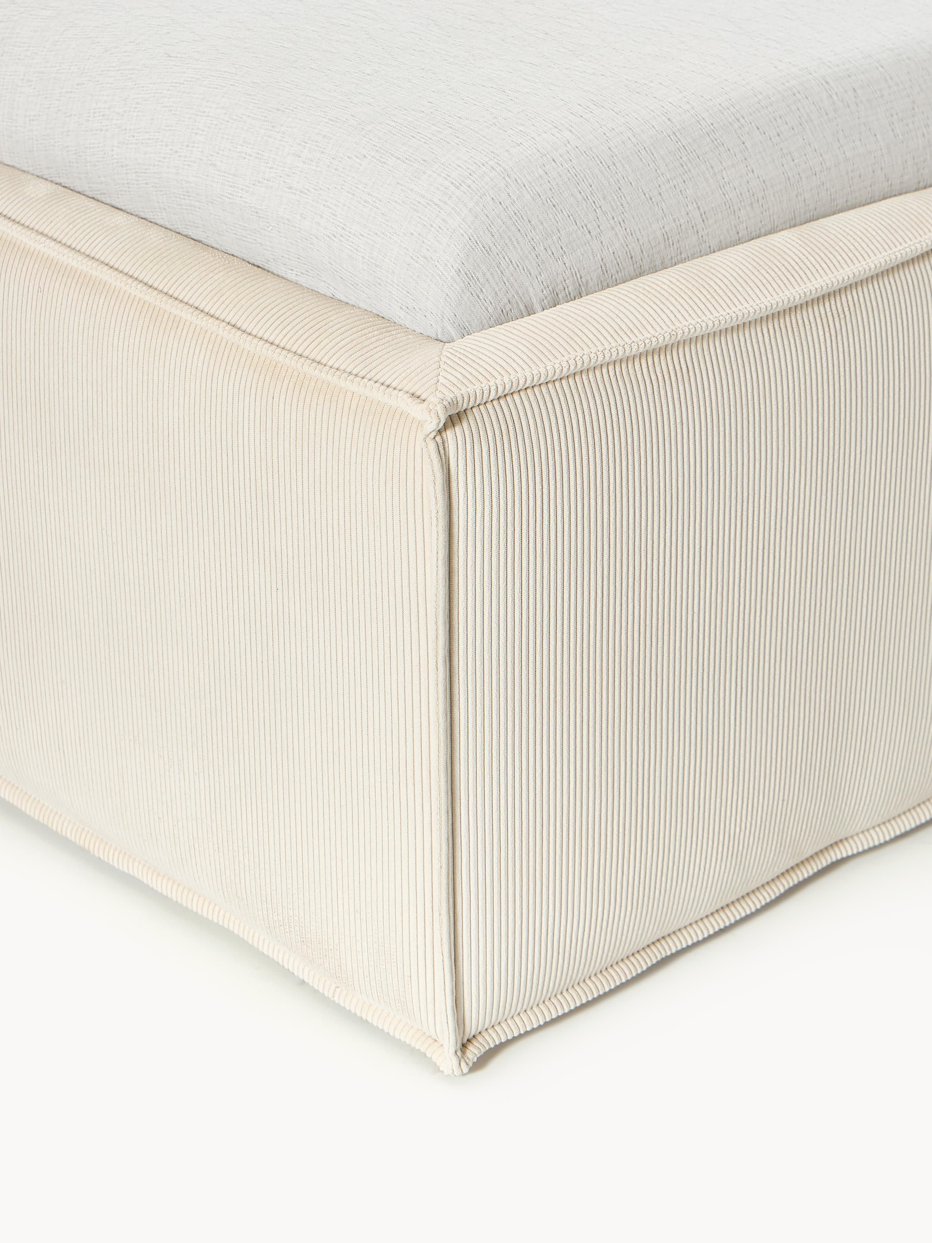 Ribfluwelen gestoffeerd bed Dream met opbergruimte
