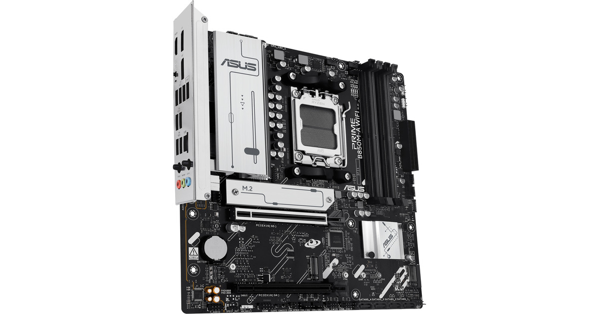 ASUSPRIME B850M-A WIFI socket AM5 moederbord  (2.5 GbE-LAN, Wi-Fi 6E, BT, Sound, µATX)