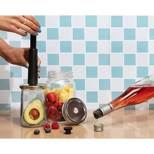 Coffret vide d'air pour le vin et les aliments Airtender