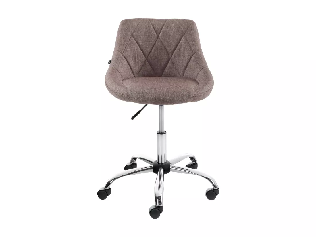 Tabouret de bureau - Tissu - Taupe - Lazio