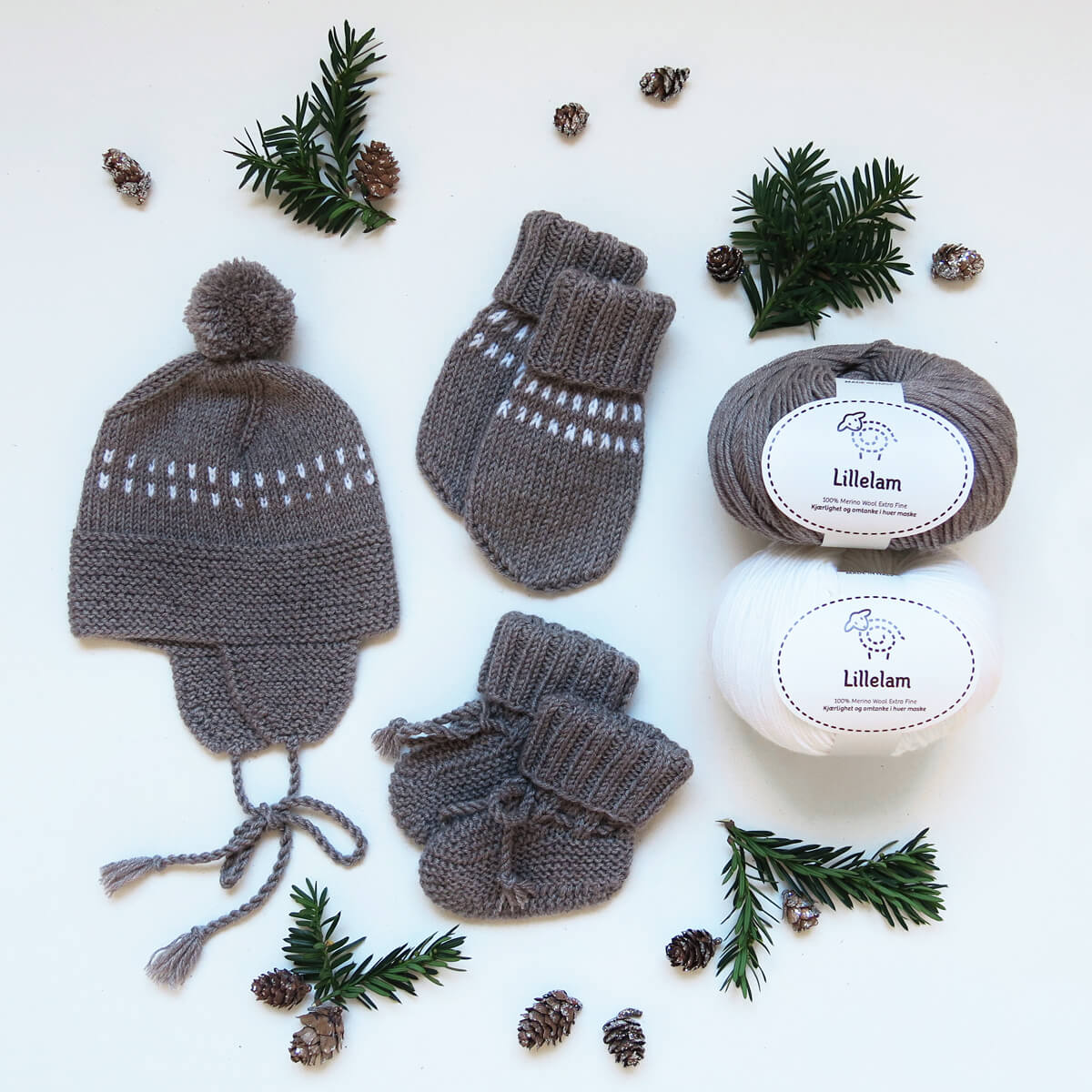 Håndstrikkepakke Baby - Lillelam