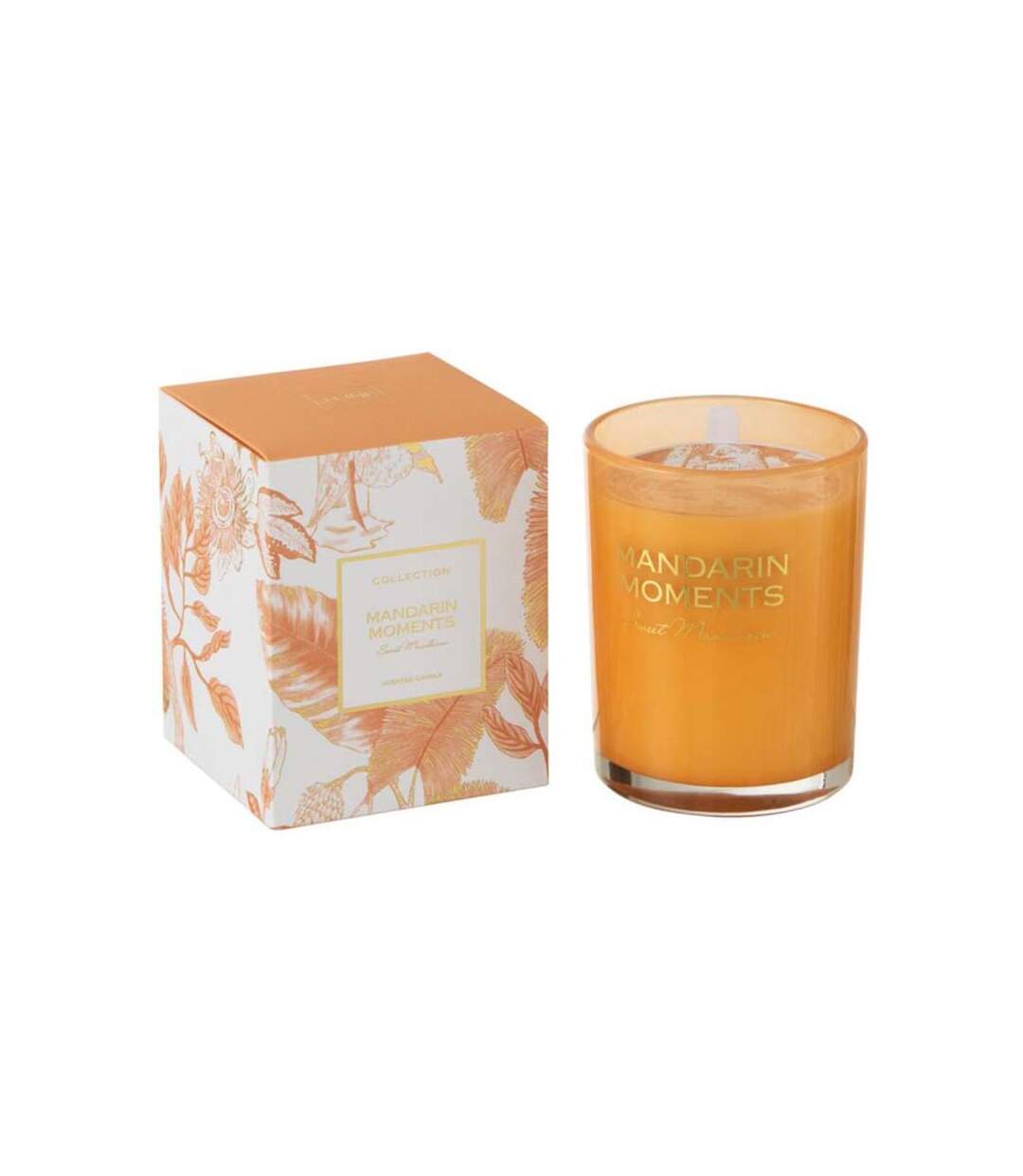 Paris Prix - Bougie Parfumée moments 13cm Douce Mandarine