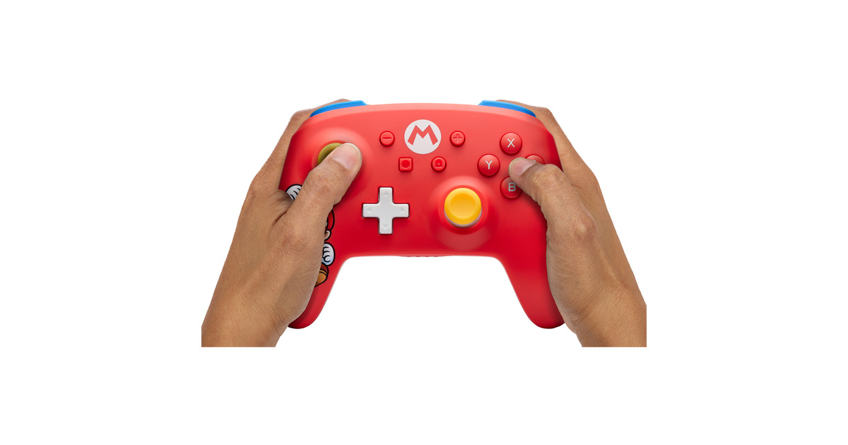 PowerAWireless Controller for Nintendo Switch - Mario Joy  (Rood)