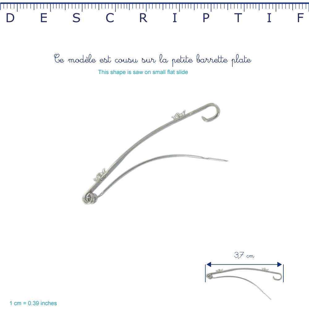 Barrette Coquillage Vert Vif