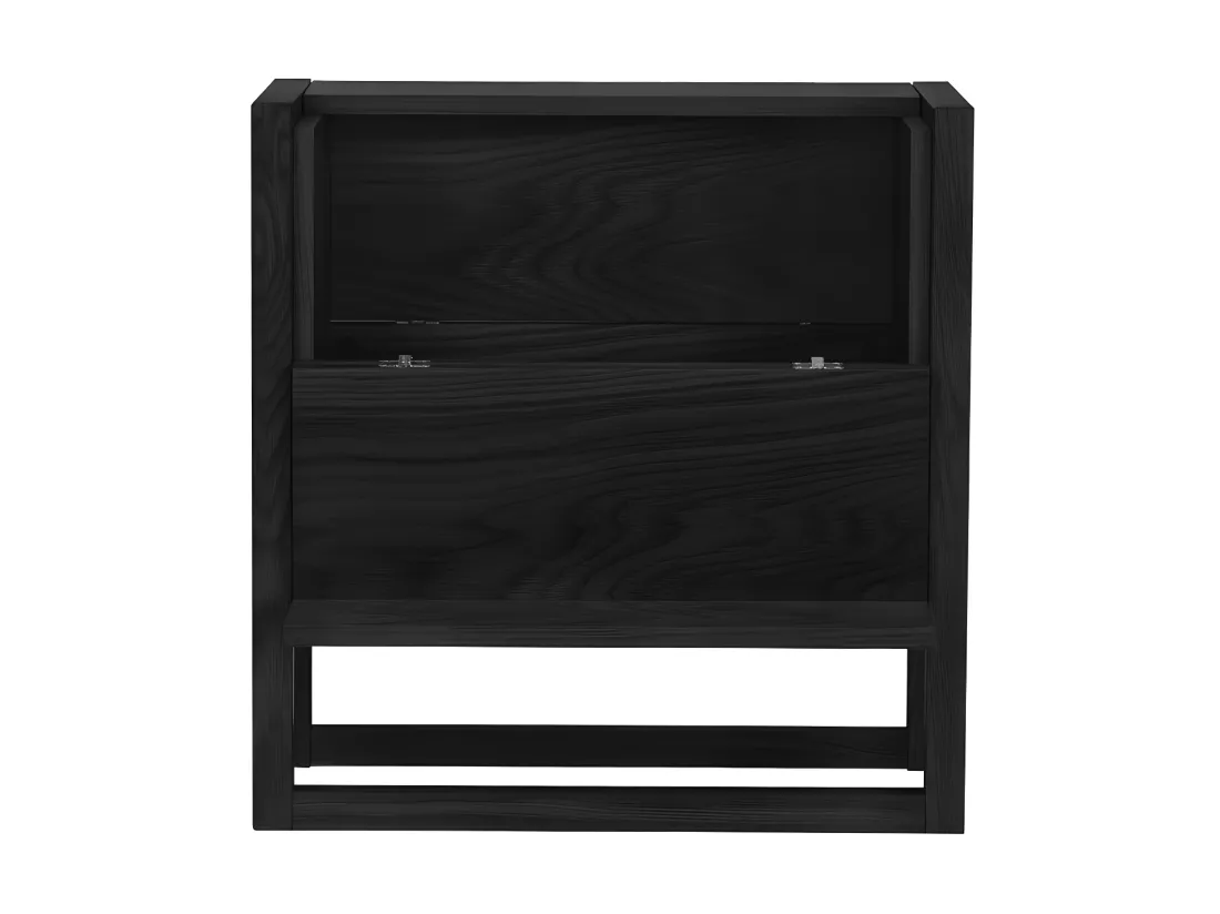 NewEst - Mini-bar design bois massif - Couleur - Noir