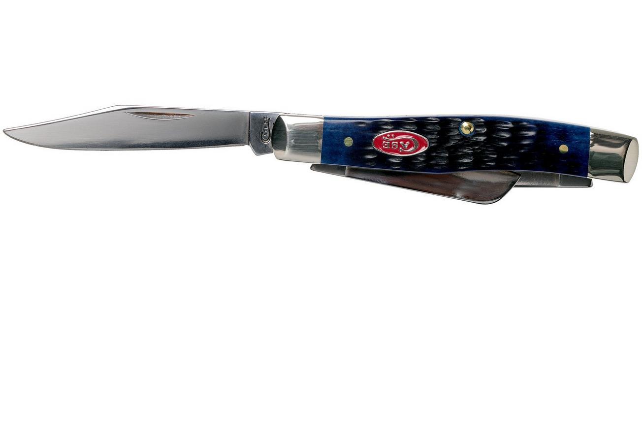 Case Medium Stockman Navy Blue Bone, Rogers Jig, 07049, 63032 SS zakmes
