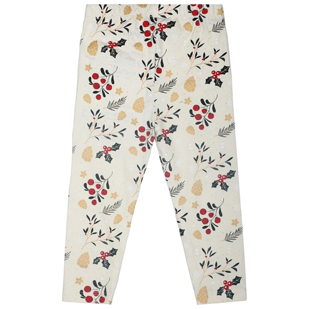 Ecru AOP Holiday Leggings