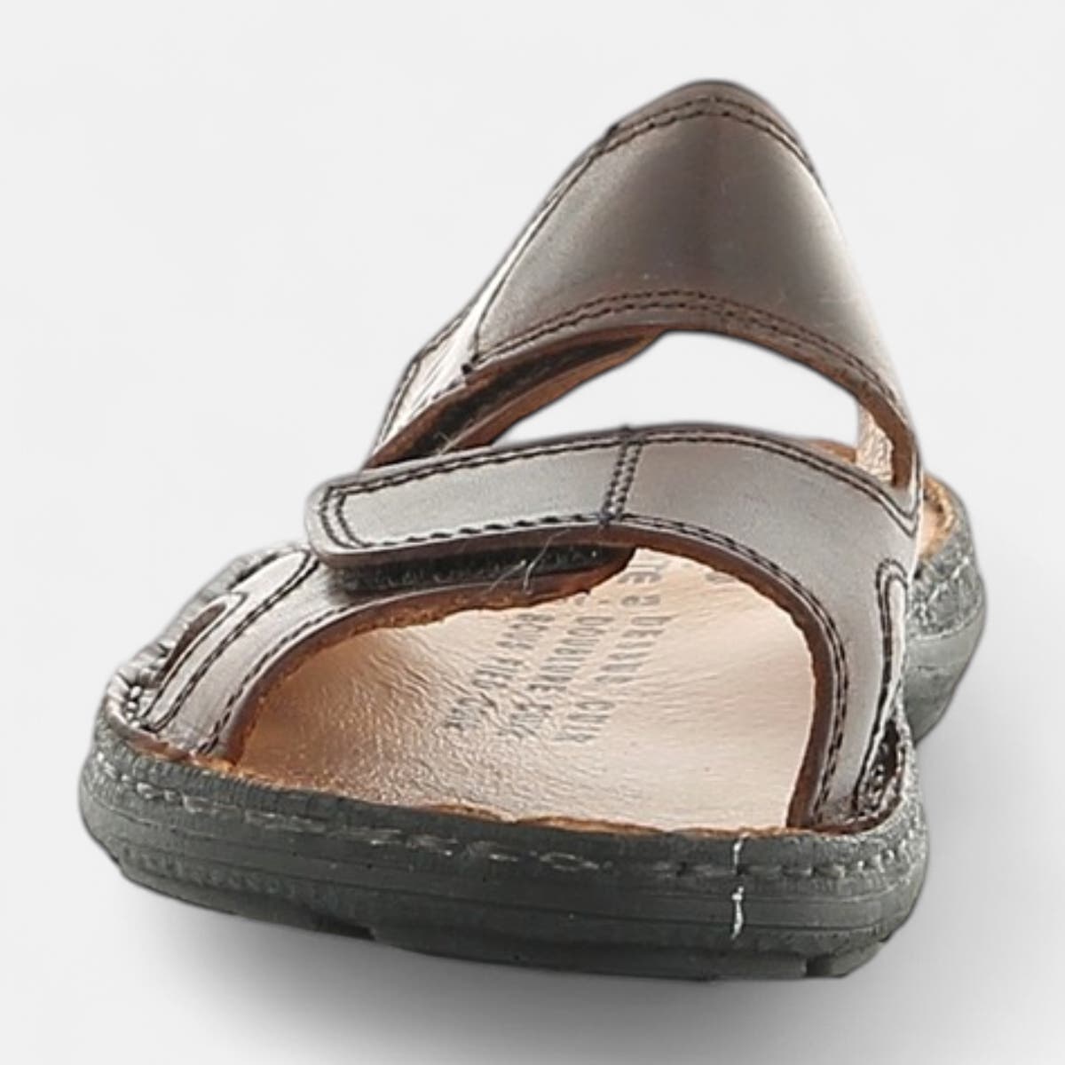 Mules Homme en cuir marron