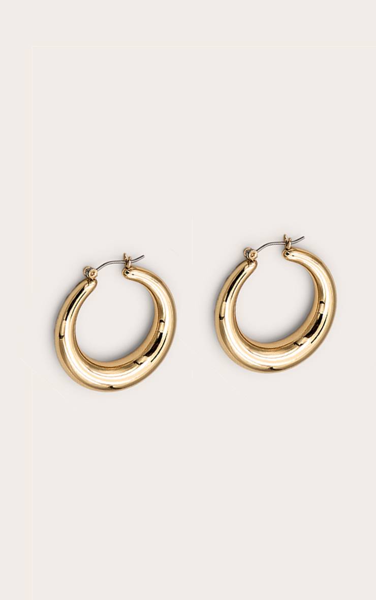Doré Boucles D'oreilles Créoles Circulaires