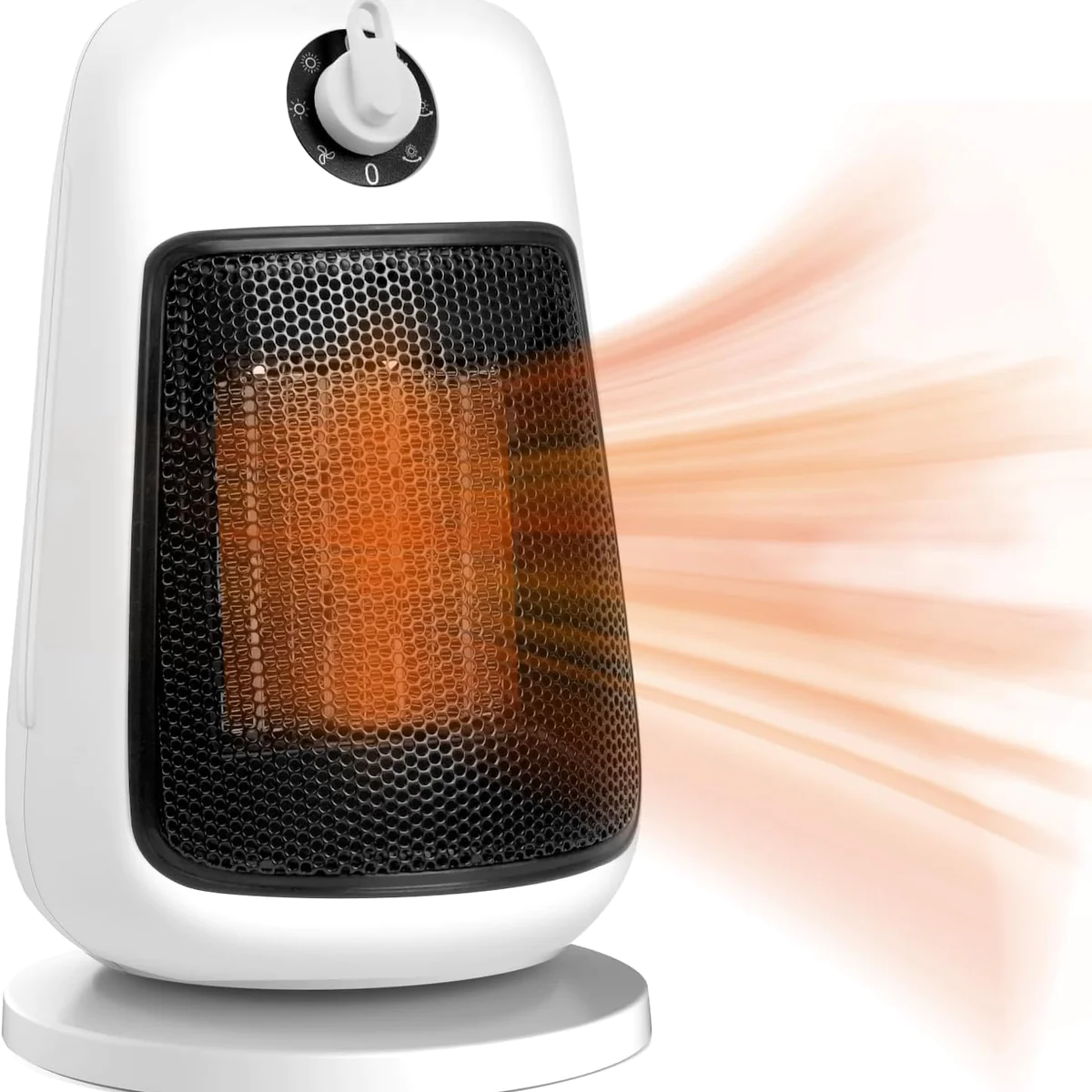 Radiateur Soufflant Oscillant à 90° 1500W blanc Vendos85