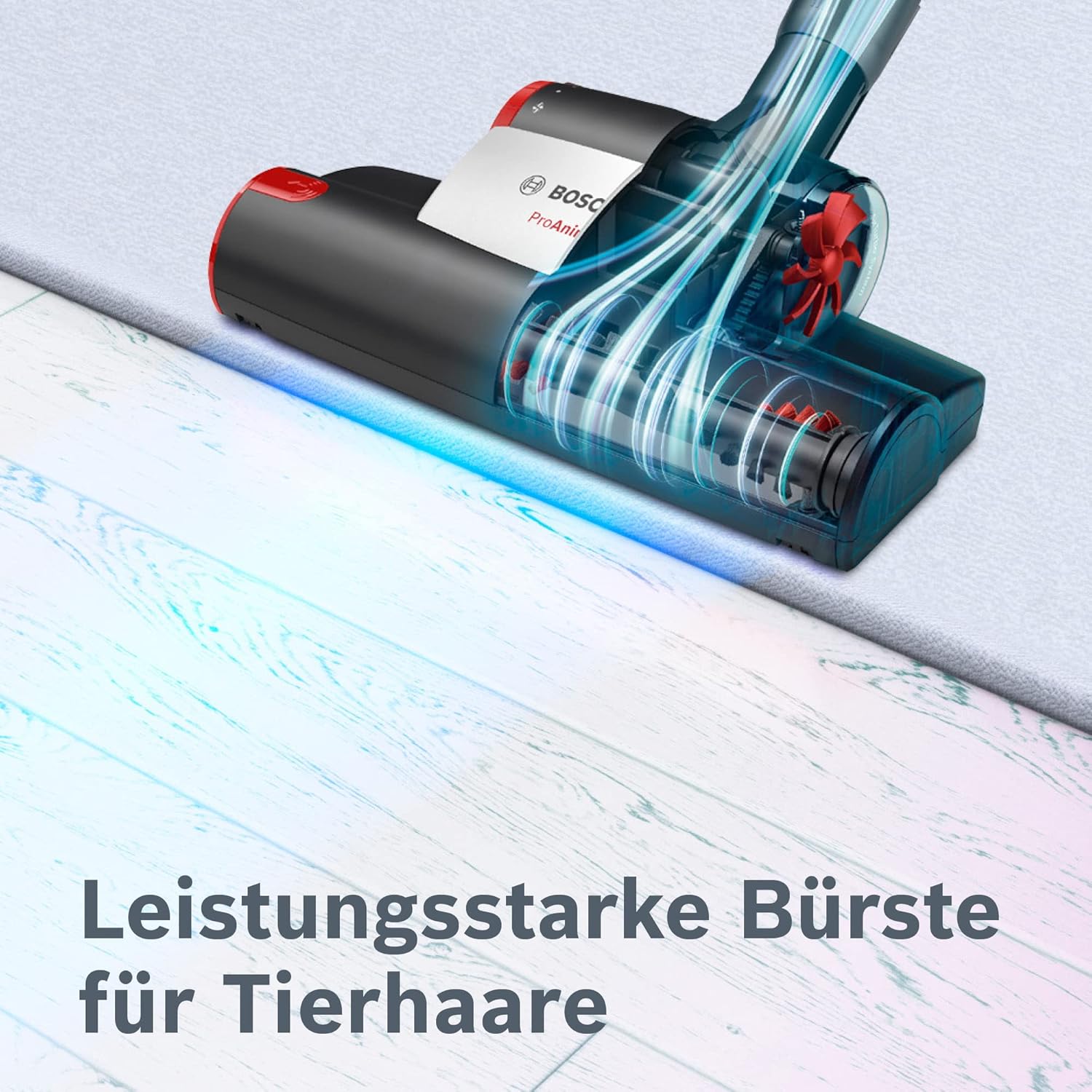 Bosch Staubsauger Mit Beutel ProAnimal Serie 6 BGL6TPET, Bodenstaubsauger, Ideal Für Tierhaare Und Allergiker, Hygiene-Filter, Für Parkett, Teppich, Fliesen, Starke Saugkraft, 700 W, Rot