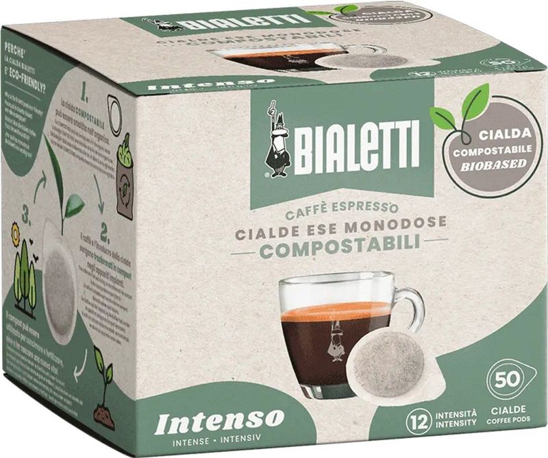 Bialetti - Intenso - ESE Servings - 50 Stuks - Koffiepads