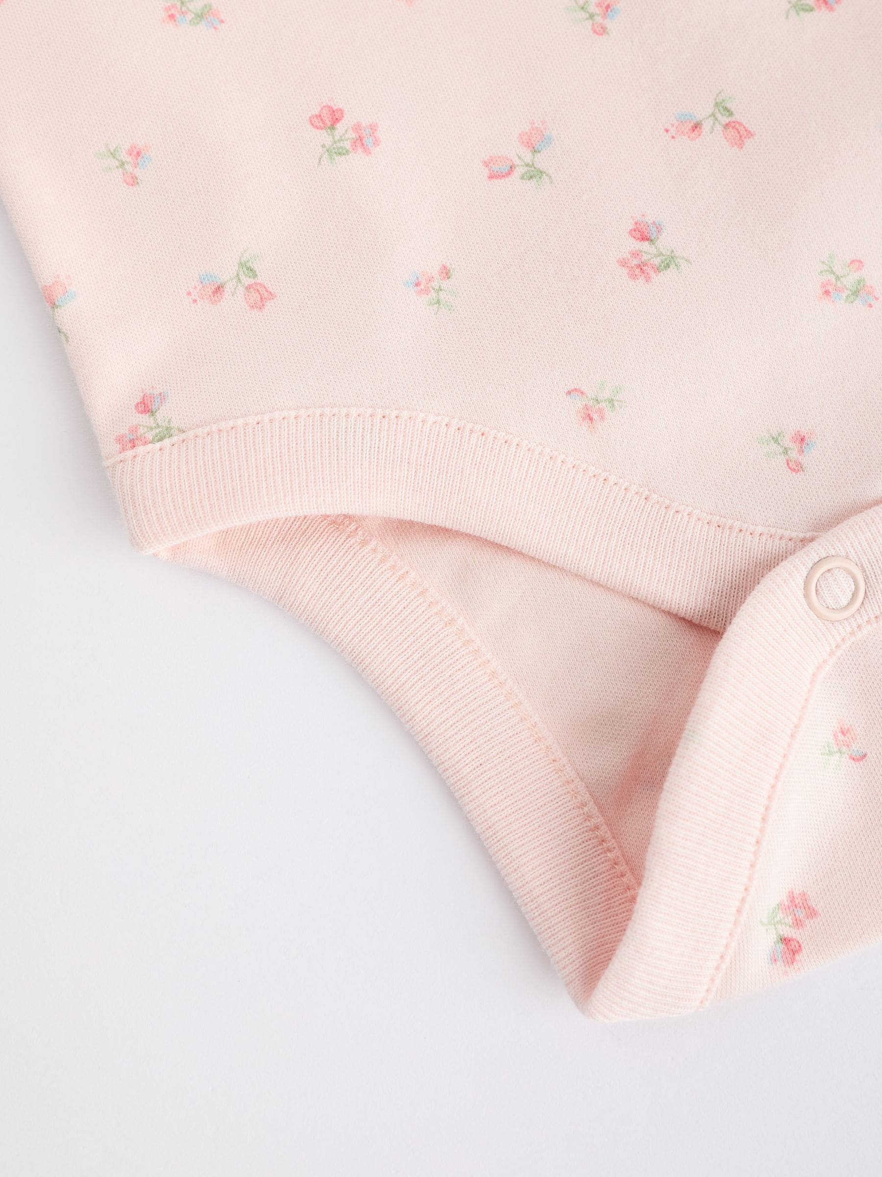 Roze met konijnen - Babyrompertjes met lange mouwen