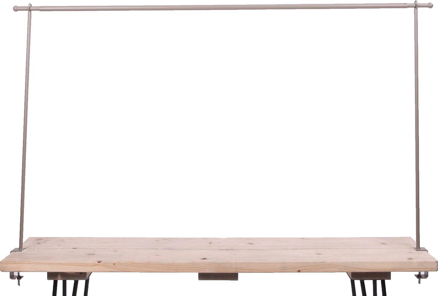 Van der Leeden tafelklem taupe 140 - 250 x 97 cm