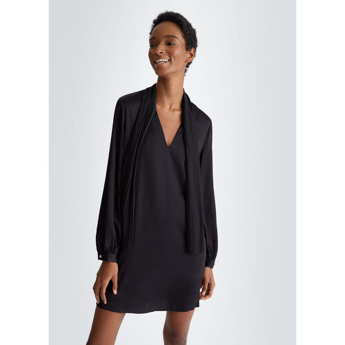 Liu Jo - Vestido de raso Negro