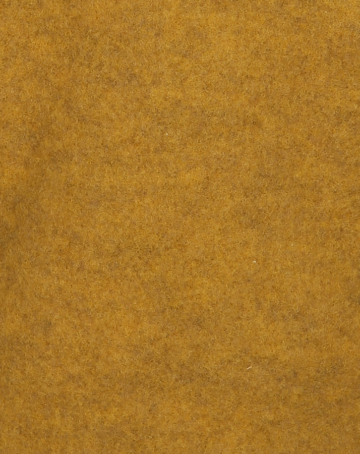 Wollfleece-Kapuzenjacke HOLZKNÖPFE in safran melange
