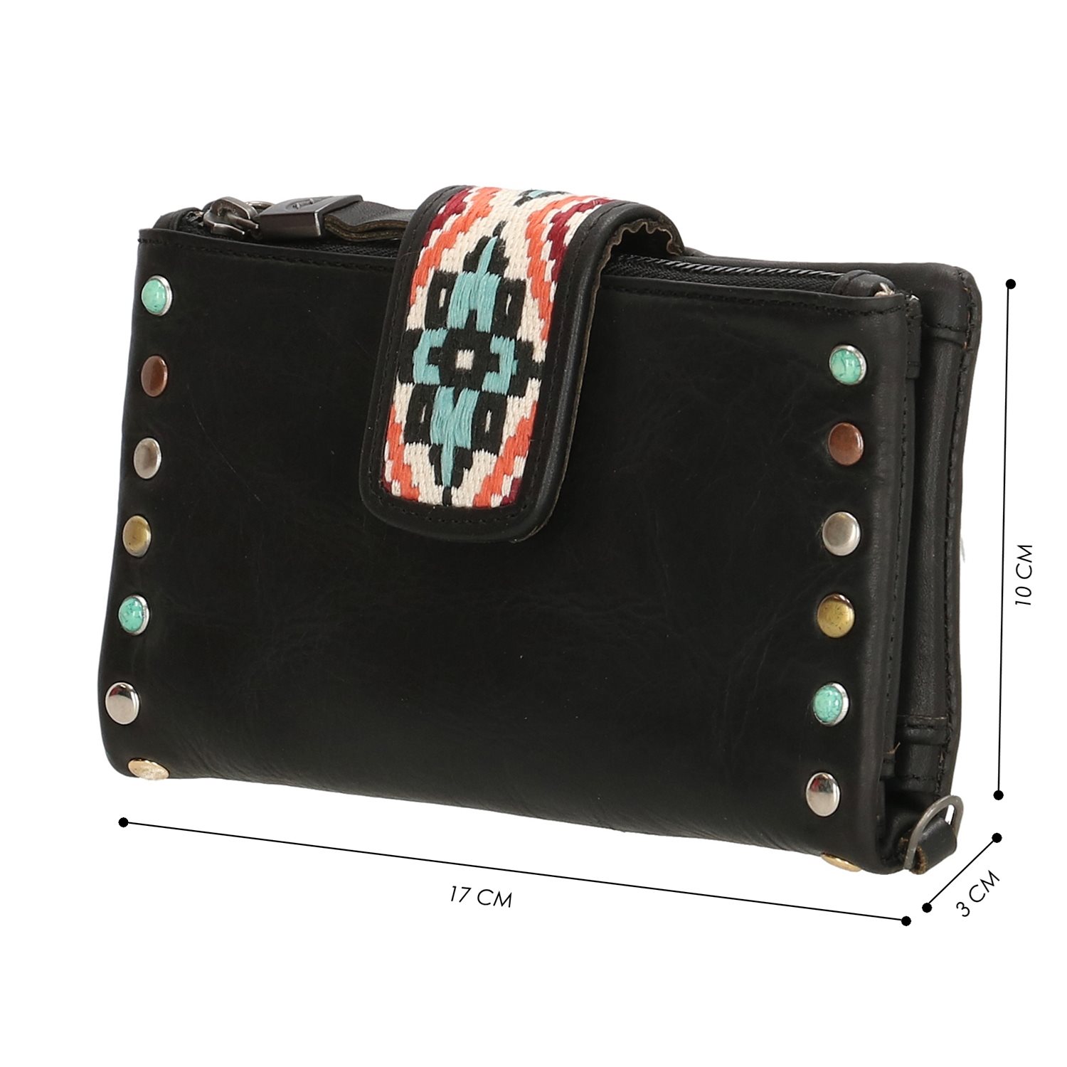 Micmacbags New Navajo Portemonnee zwart