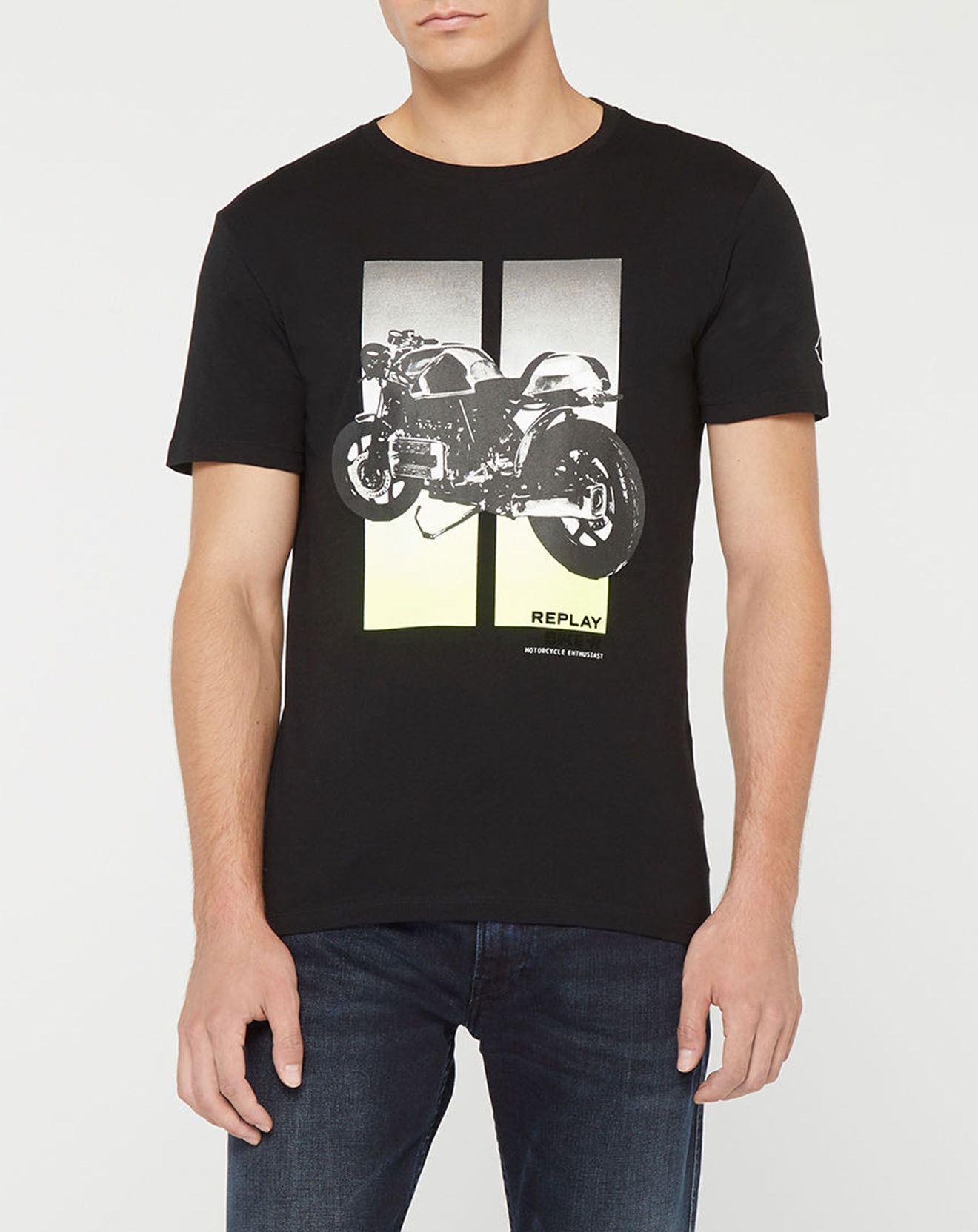 Replay T-Shirt Moto Bike noir
