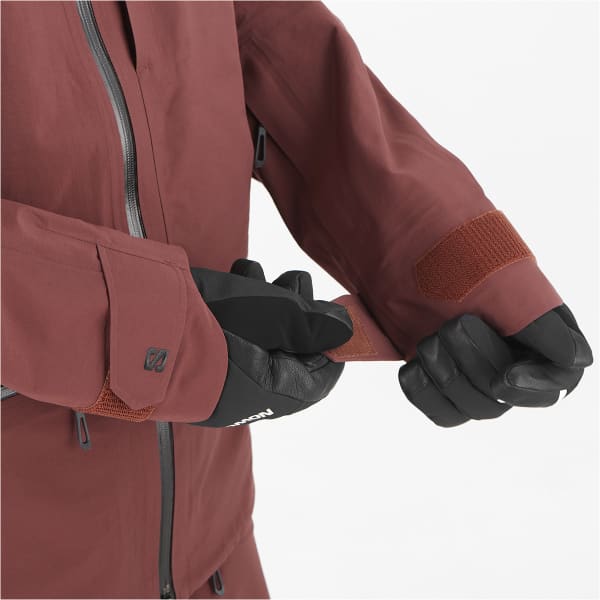 Veste de ski SALOMON ABSOLUTE 3L JKT RUM RAISIN