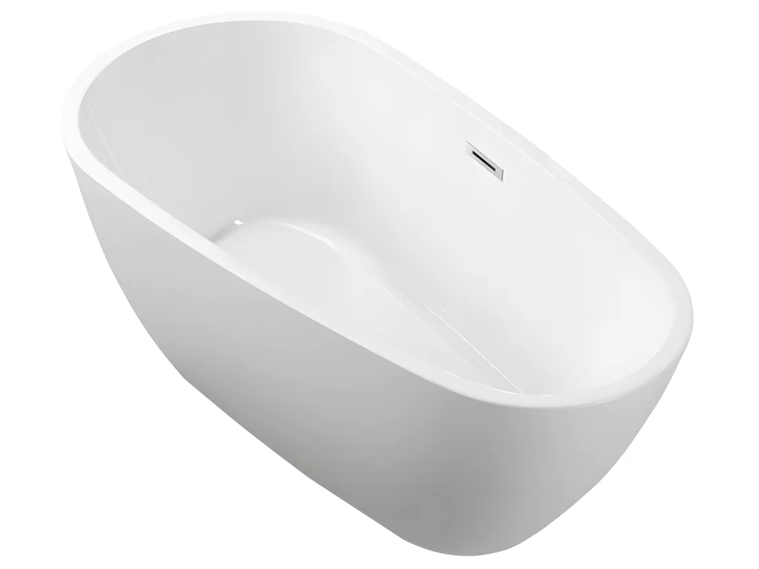 Baignoire îlot design ovale PHOENIX blanche 170 cm