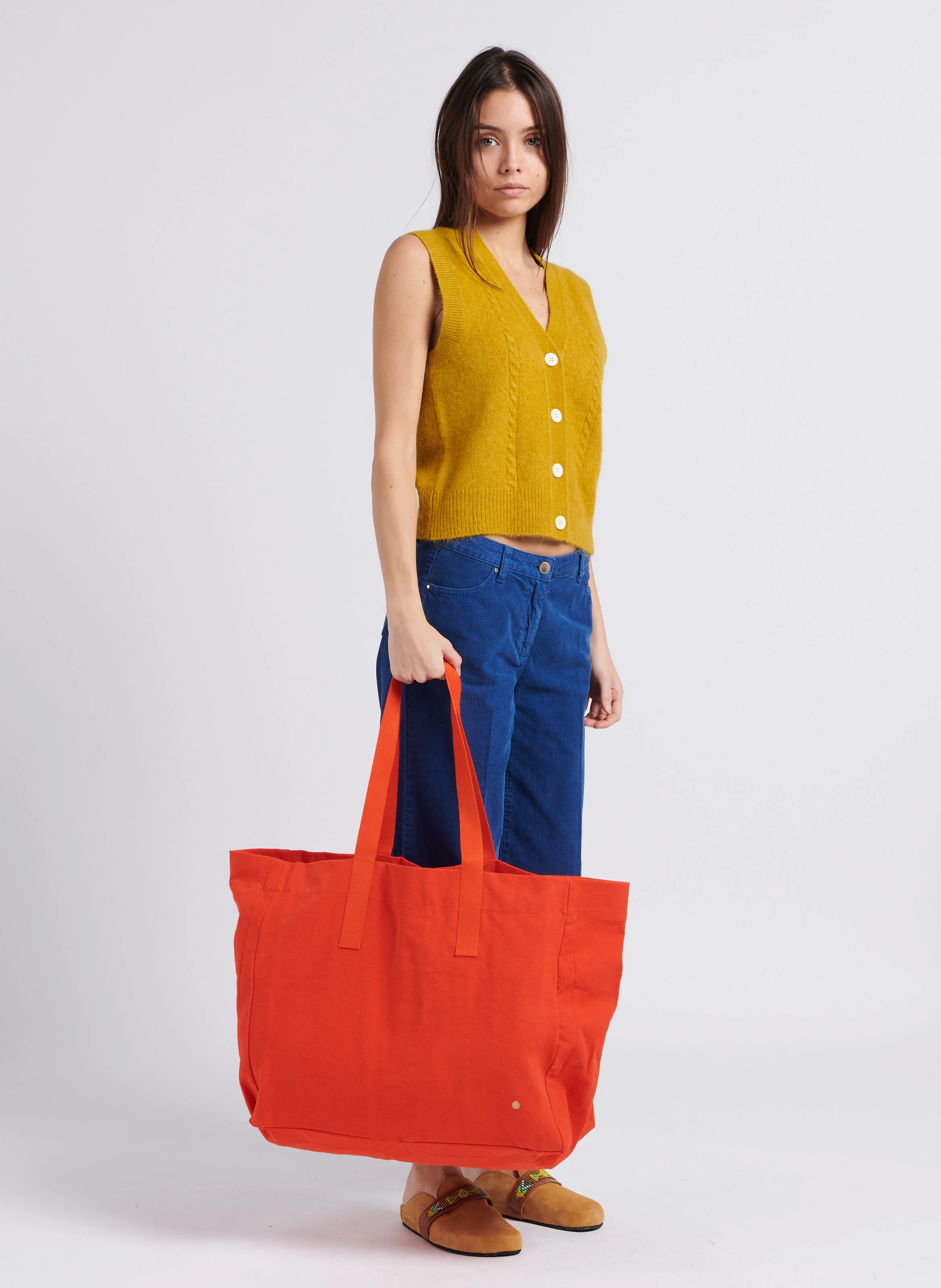 IONA - Sac week-end en coton bio| Orange