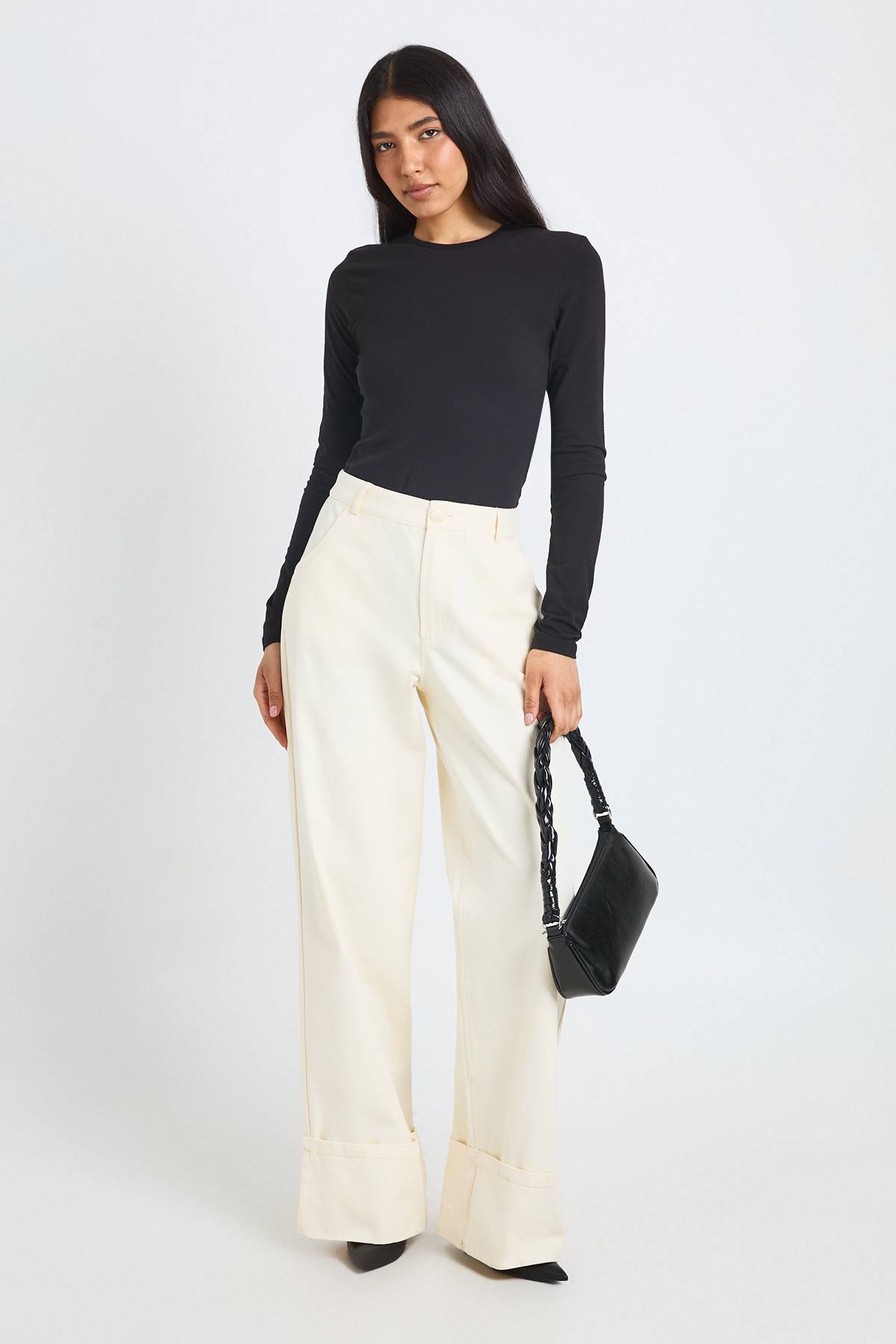 boohoo Body Tall Basique À Manches Longues Et Col Rond