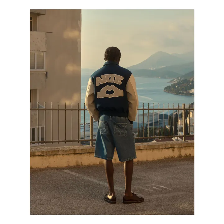 Arte Antwerp Short Serena Embroidery | Denim bleached