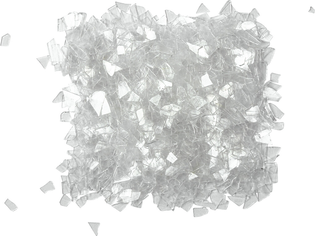 Glitter Drys - Str. 1-3 MM - Transparent - 30 G