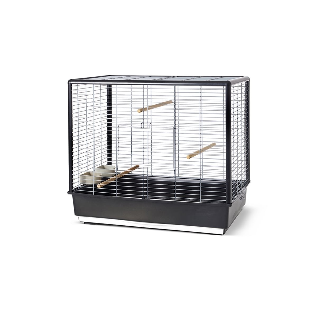 Cage Noah Knock Down 80x50x70cm sølv/svart