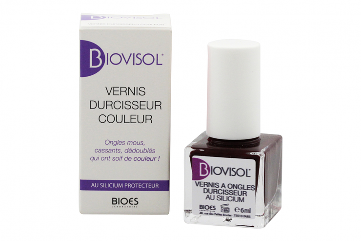Biovisol vernis durcisseur couleur 6ml 04 bordeaux