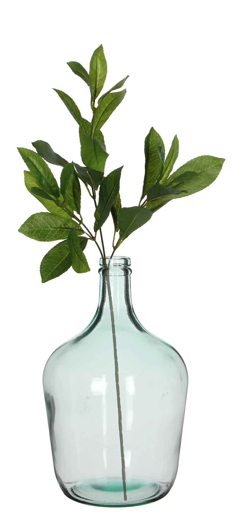 Mica decorations fleur artificielle lauriertak - 58x1x1 cm - pe - vert