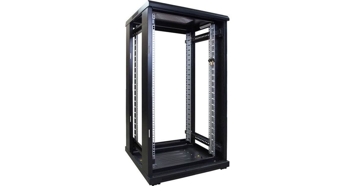 DSI22U serverkast met glazen deur - DS6622 server rack  (Zwart, 600 x 600 x 1200mm)