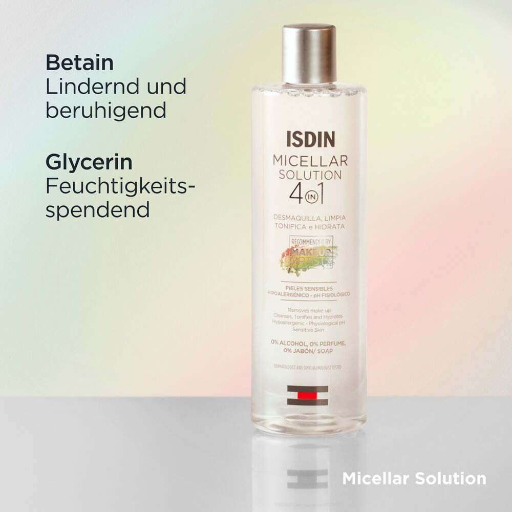 ISDIN 4-in-1 beruhigendes Mizellenwasser für empfindliche Haut