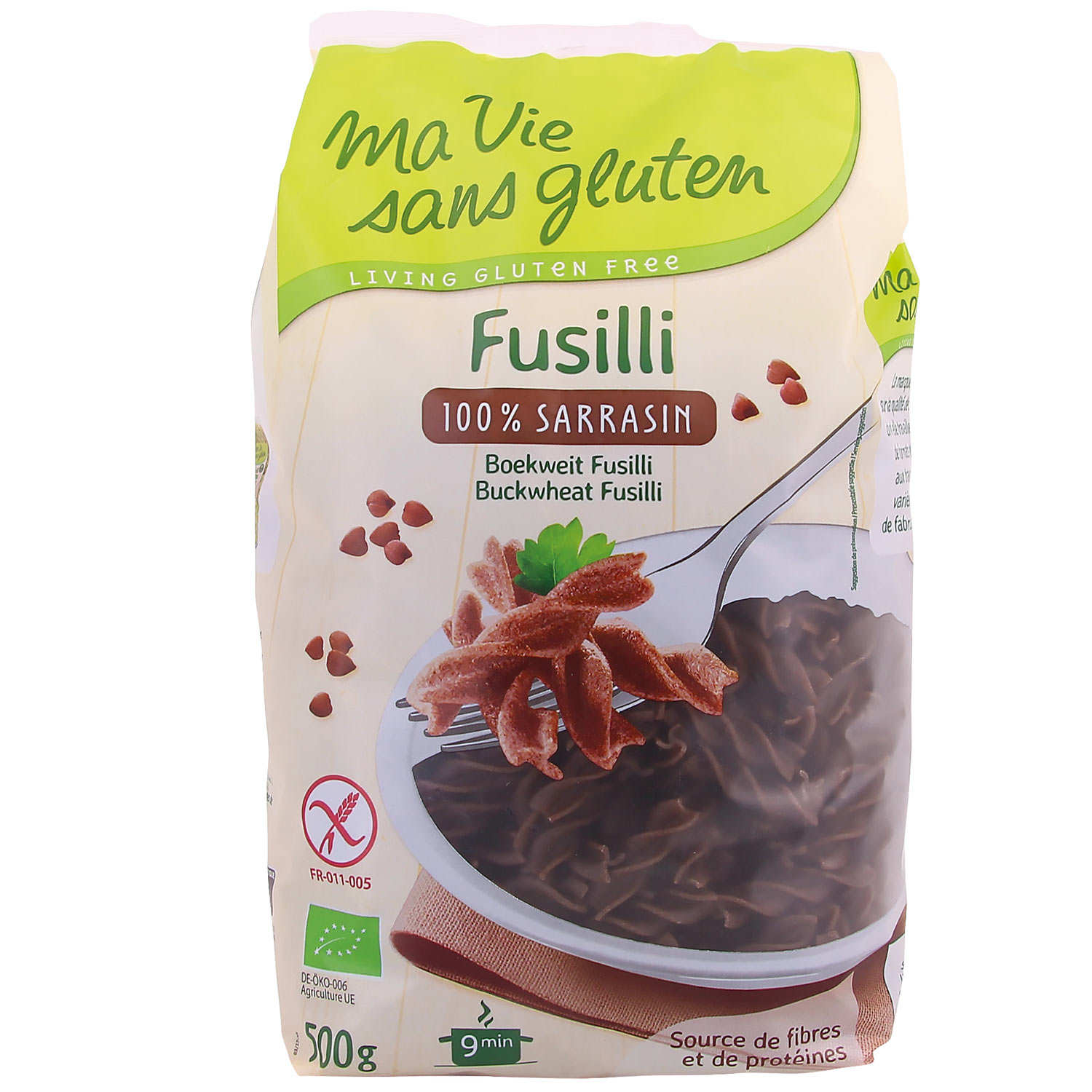 Fusilli 100% sarrasin bio et sans gluten