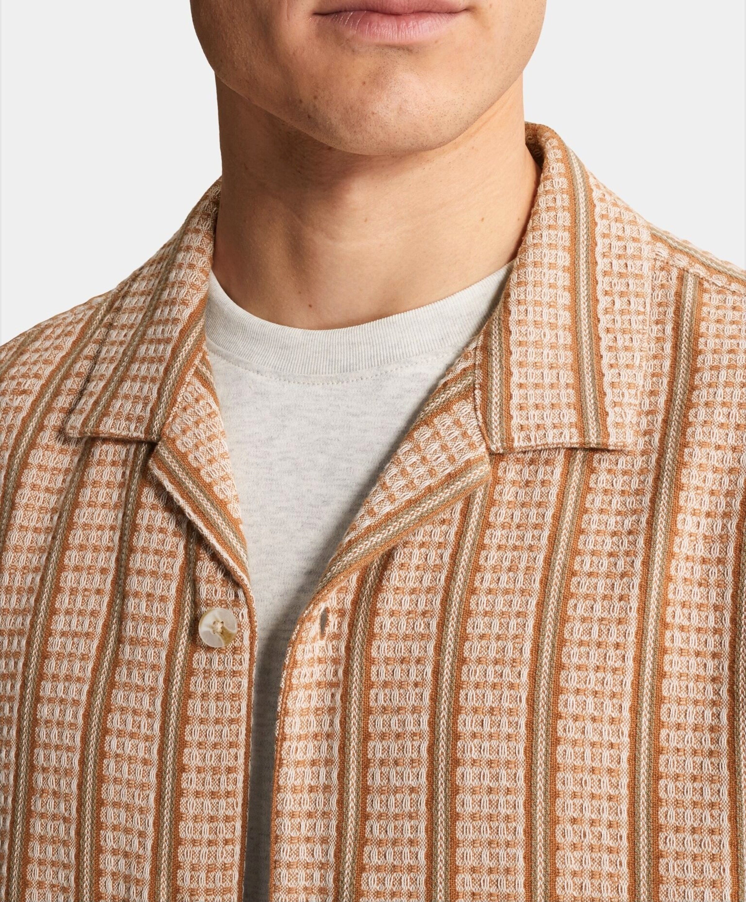 Cast Iron Heren overshirt oranje