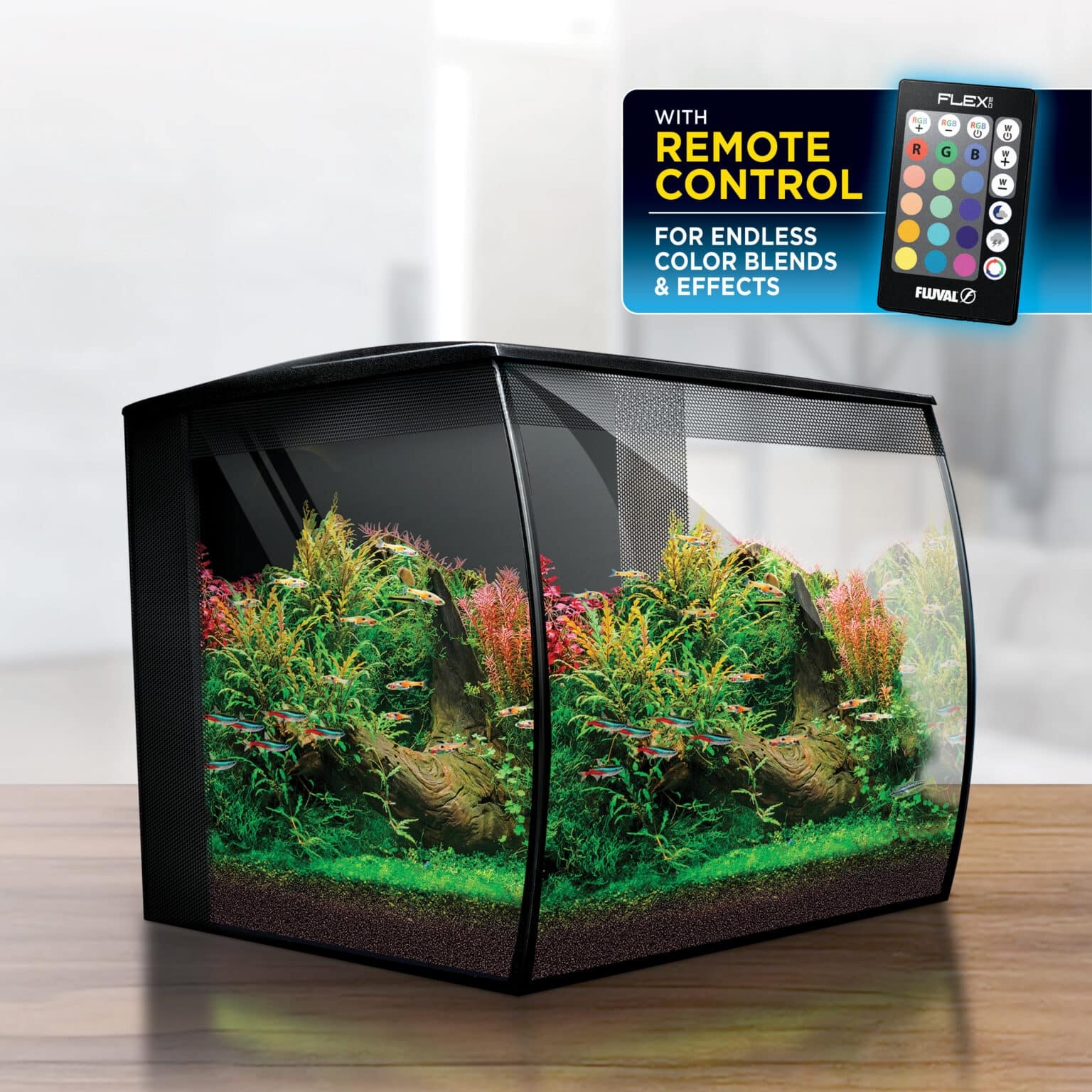 Fluval Flex 2.0 Aquarium Compleet 57L Zwart