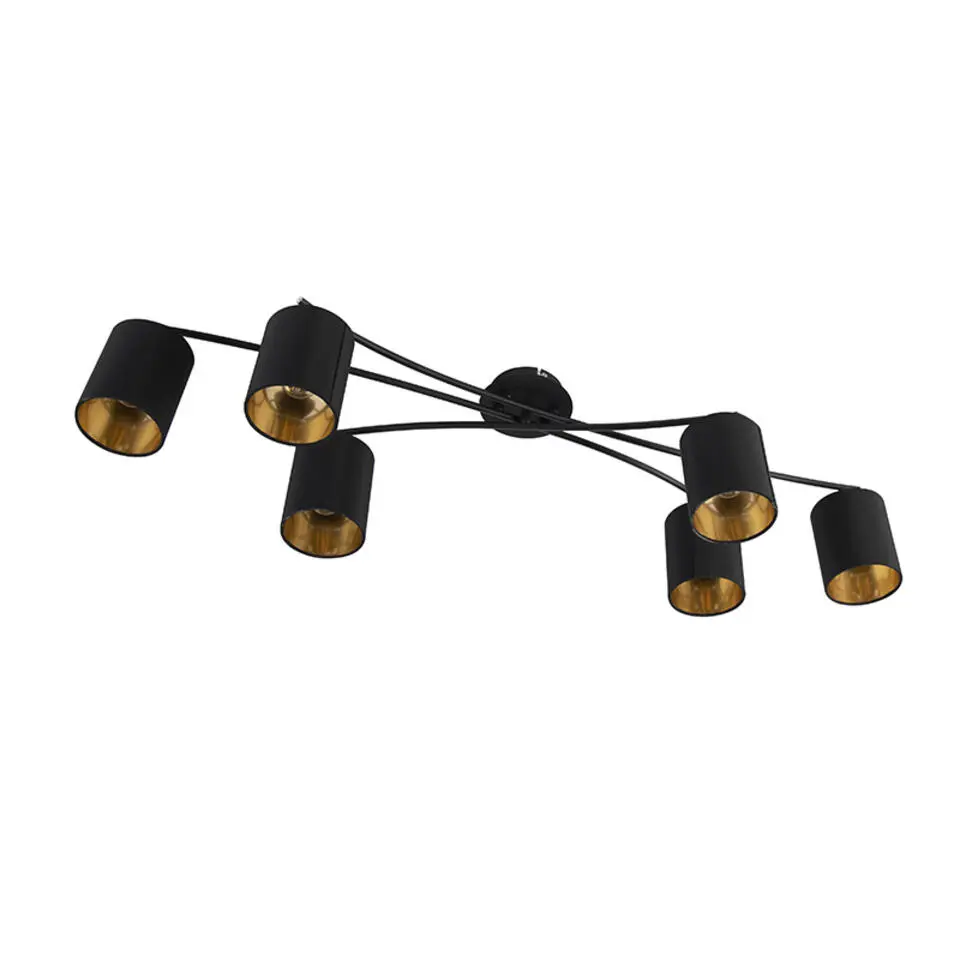 Qazqa opbouwspots lofty zwart e14