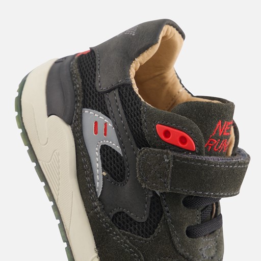 Shoesme Trainer Sneakers grijs Leer