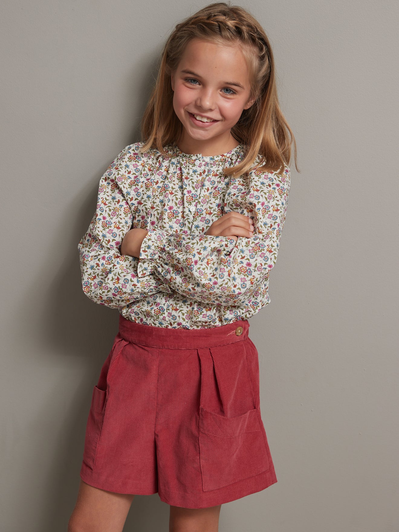 Chemise Fille en tissu Liberty Aisha