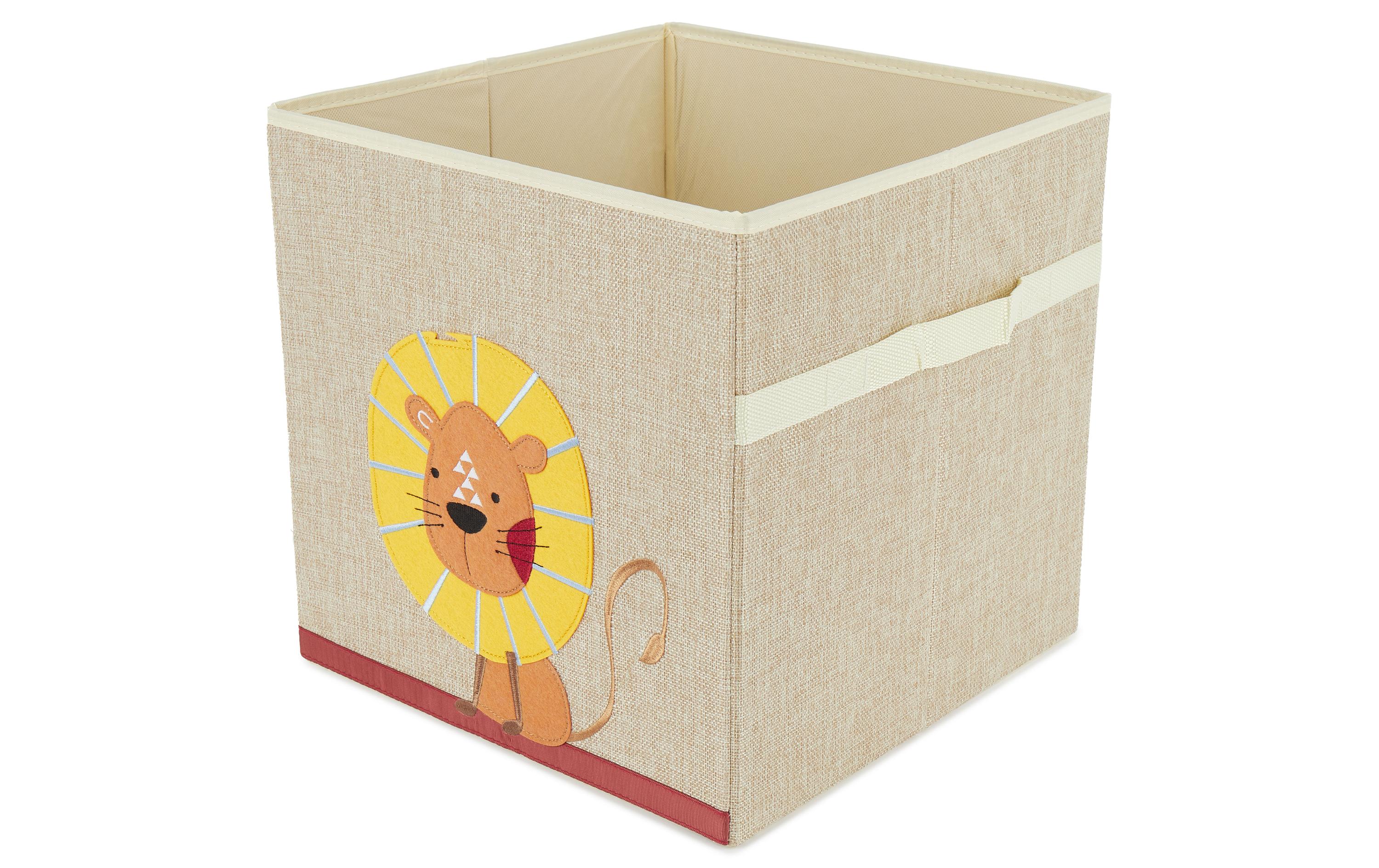 Spielzeugbox Löwe 32 x 32 x 32 cmAufbewahrungsbox für Spielzeuge