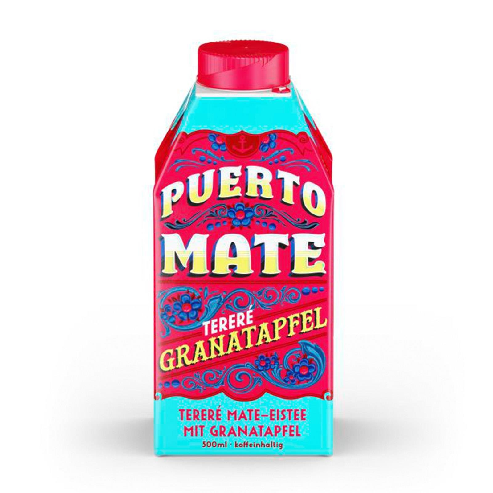Puerto Mate Eistee mit Granatapfel
