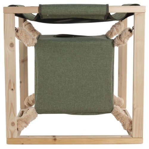 Cama tipo rede Catcube para gatos, verde