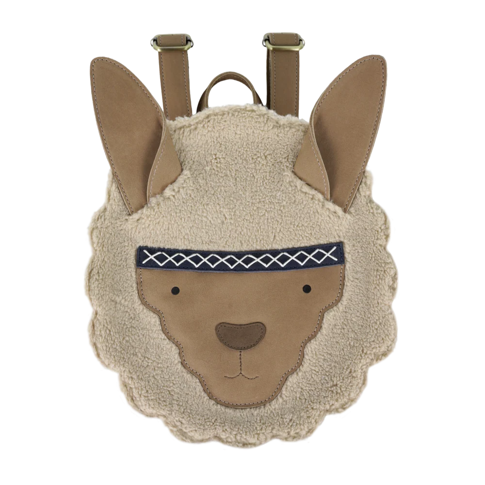 Umi Schoolbag | Alpaca | Beige Curly Faux Fur