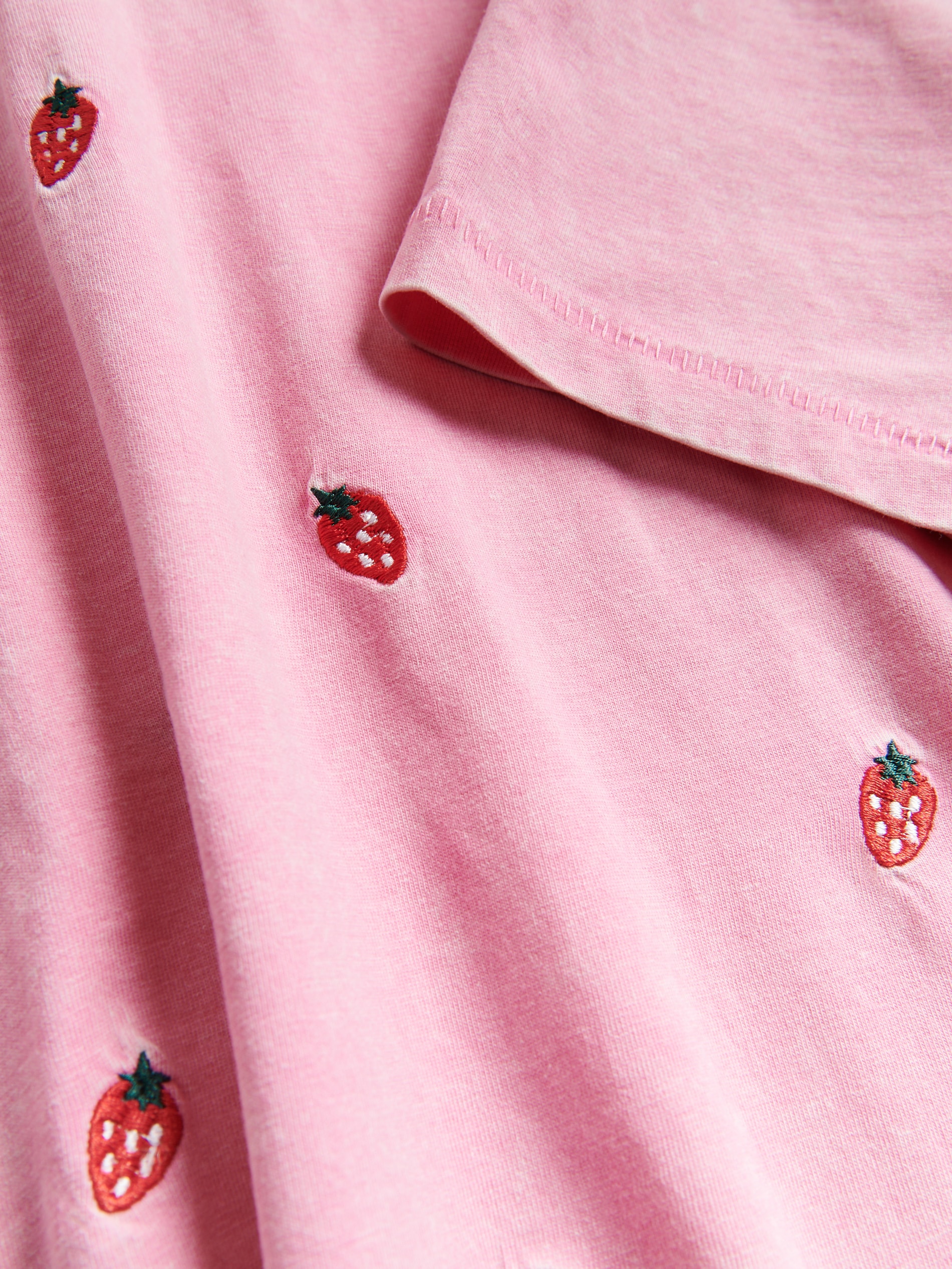 T-Shirt aus Baumwolle mit Stickerei