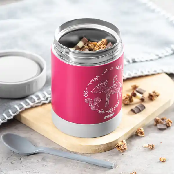 ColourDesign Edelstahl-Warmhaltebox, 300 ml Beerenrot