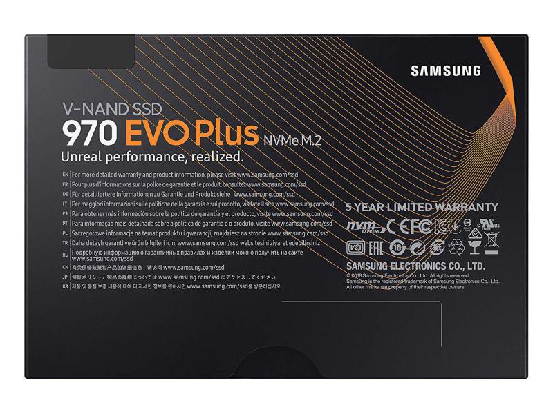 Samsung SSD 970 EVO Plus NVMe M.2 2280 NVMe 500 GB M.2 2280-Solid State Drive mit 500 GB